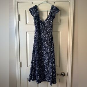 Altar’d State navy floral midi dress!